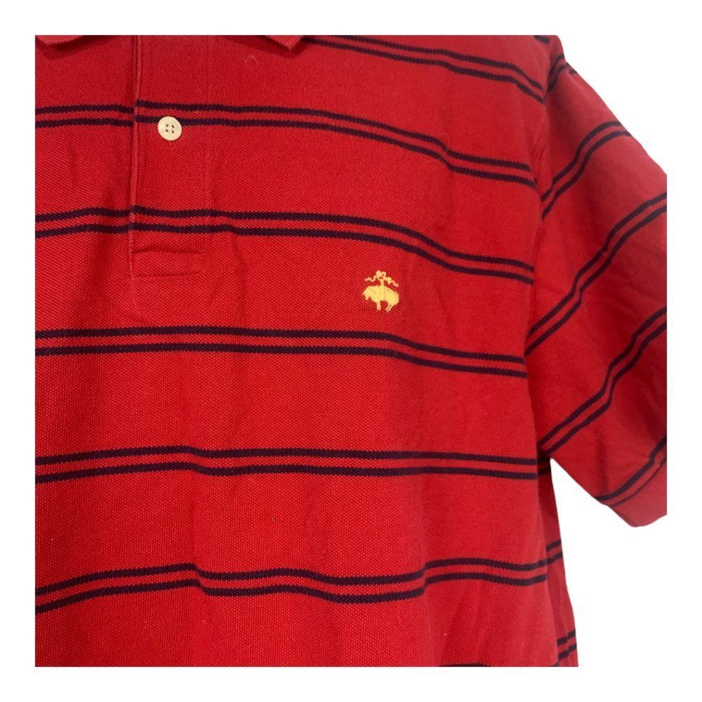 Brooks Brothers 346 Men's Short Sleeved Striped Polo Shirt Size XL - Picture 2 of 5